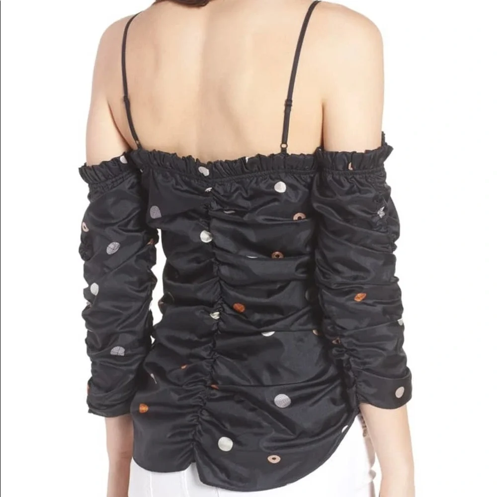 Chelsea28 Ruffle Ruched Top - Picture 2 of 8